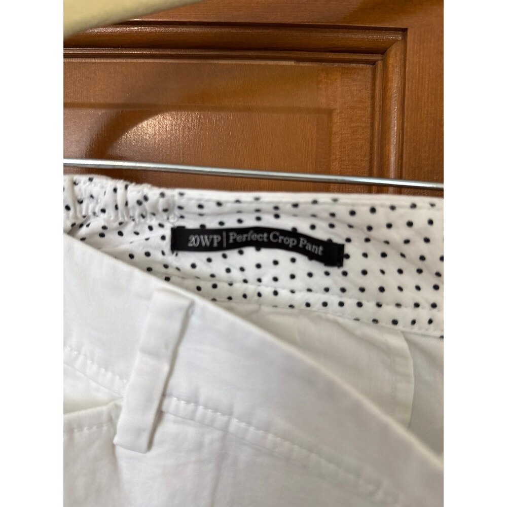 Talbots 20WP Perfect Crop Pant in White - Picture 4 of 7
